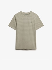 Superdry Green Classic Essential Stripe T-Shirt - Image 1 of 2