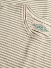 Superdry Green Classic Essential Stripe T-Shirt - Image 5 of 5