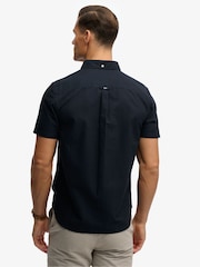 Superdry Blue Preppy Oxford Short Sleeve Shirt - Image 2 of 5