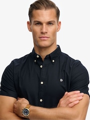 Superdry Blue Preppy Oxford Short Sleeve Shirt - Image 5 of 5