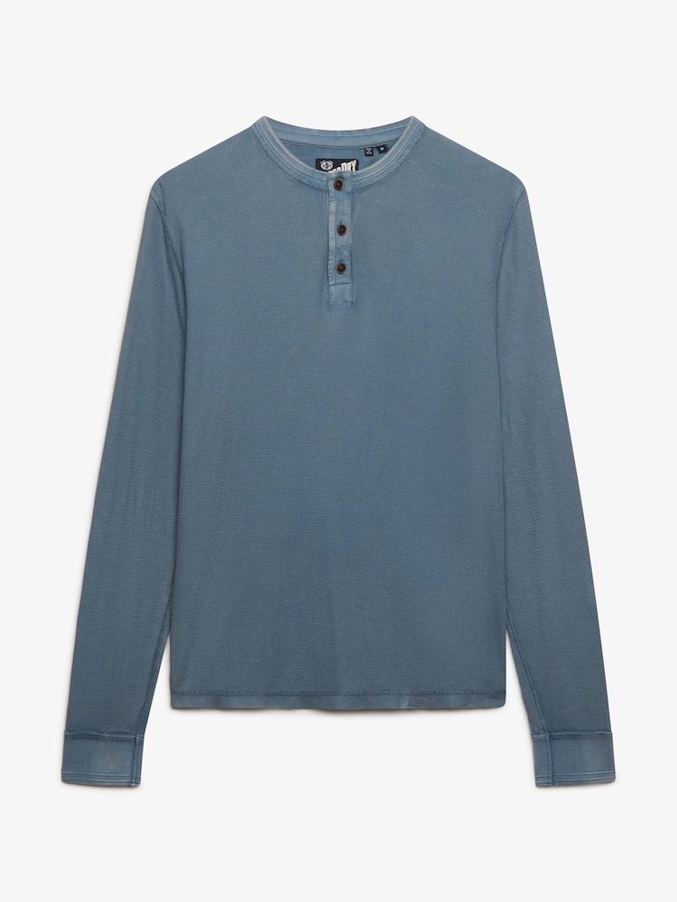 Superdry Textured Grandad Top - Image 1 of 2