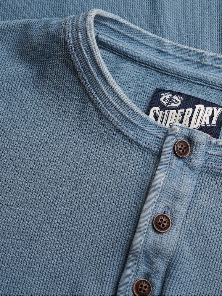 Superdry Textured Grandad Top - Image 2 of 2