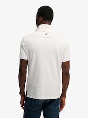 Superdry White Classic Pique Polo Shirt - Image 3 of 6