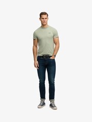 Superdry Light Green Marl Essential Logo Embroidery T-Shirt - Image 3 of 7