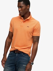 Superdry Orange Classic Pique Polo Shirt - Image 2 of 6