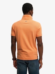 Superdry Orange Classic Pique Polo Shirt - Image 3 of 6