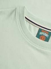 Superdry Pale Green Essential Logo Embroidered T-Shirt - Image 5 of 5