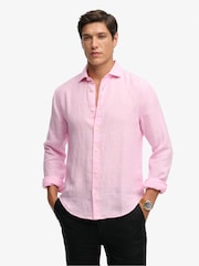 Superdry Pink Riviera Long Sleeve Shirt - Image 3 of 7