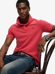Superdry Pink Classic Pique Polo Shirt - Image 5 of 7