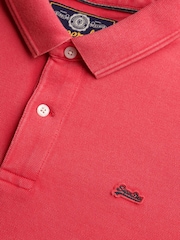 Superdry Pink Classic Pique Polo Shirt - Image 7 of 7
