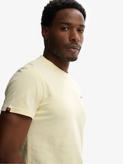 Superdry Yellow Essential Logo Embroidery T-Shirt - Image 5 of 6