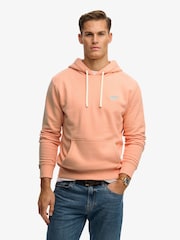 Superdry Orange Essential Logo Classic Hoodie - Image 3 of 7
