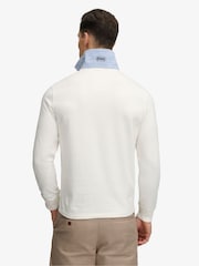 Superdry White Double Emblem Rugby Shirt - Image 3 of 6