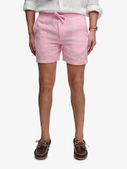 Superdry Pink Merchant Linen Shorts - Image 5 of 7