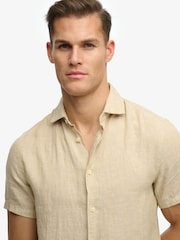 Superdry Natural Riviera Short Sleeve Shirt - Image 4 of 7