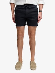 Superdry Blue Merchant Linen Shorts - Image 1 of 7