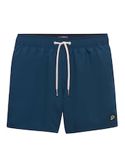 Superdry Blue Embroidered Logo Swim Shorts 15-Inch - Image 7 of 7