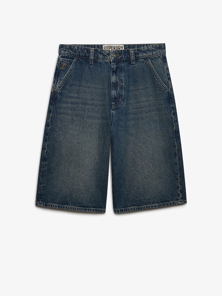 Superdry Oversized Washed Denim Shorts - Bild 1 von 2