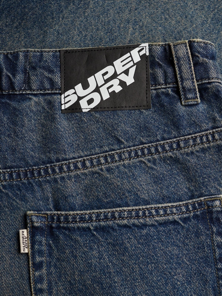 Superdry Oversized Washed Denim Shorts - Bild 2 von 2