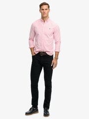 Superdry Pink Essentials Oxford Shirt - Image 4 of 6