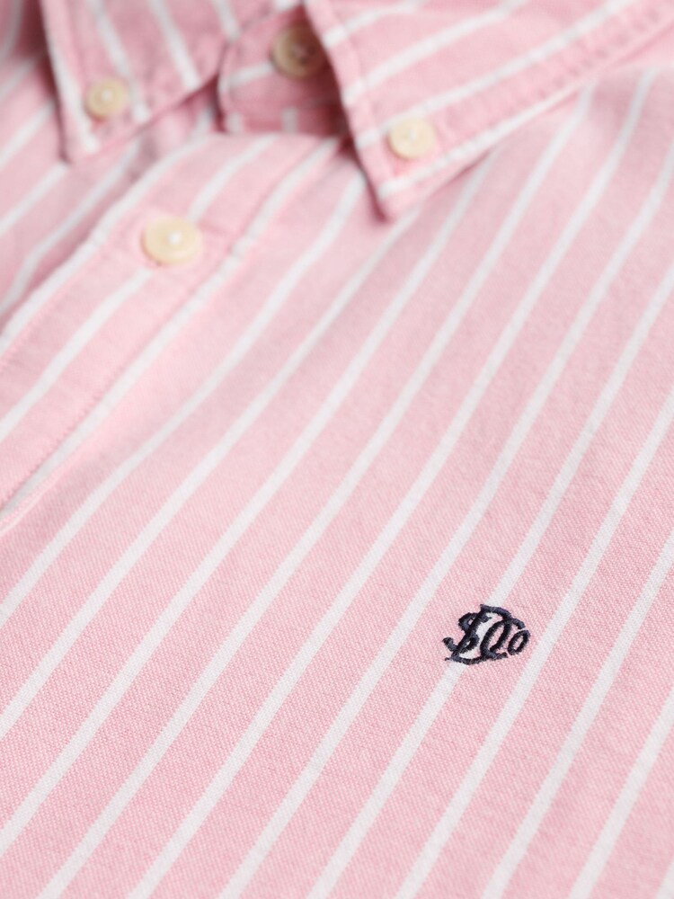 Superdry Pink Essentials Oxford Shirt - Image 6 of 6