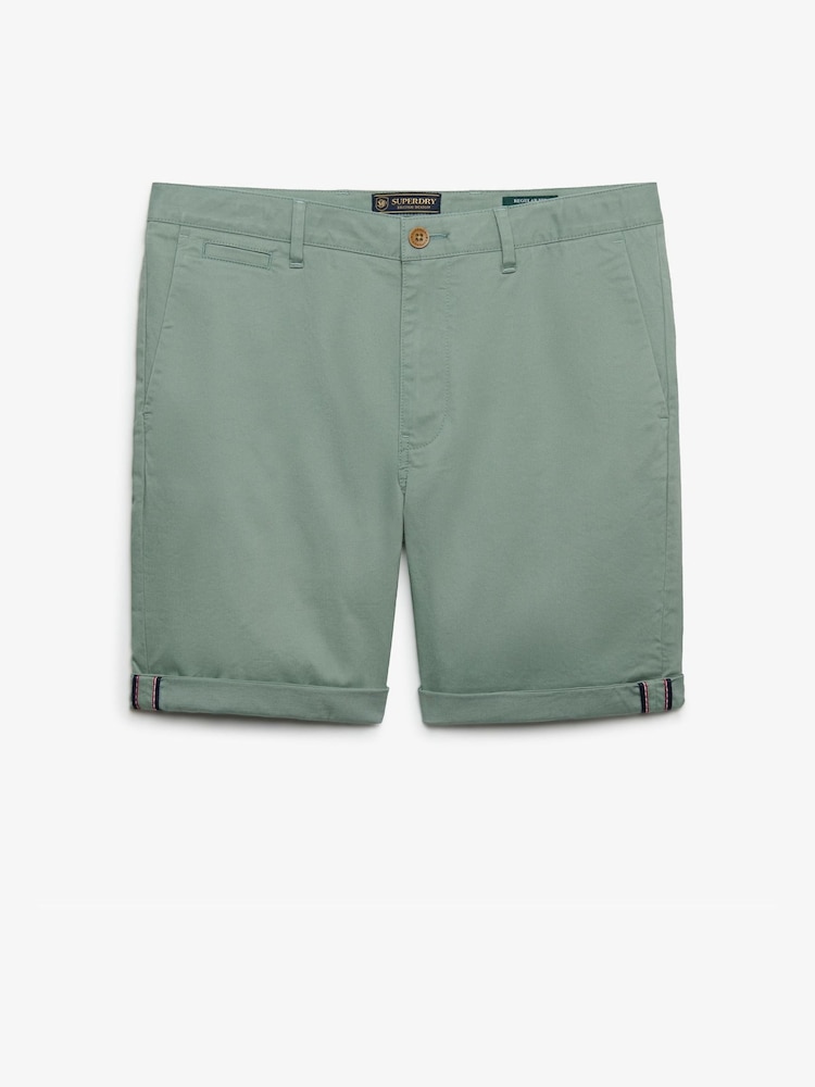 Superdry Green Premium Regular Chino Shorts - Image 1 of 1