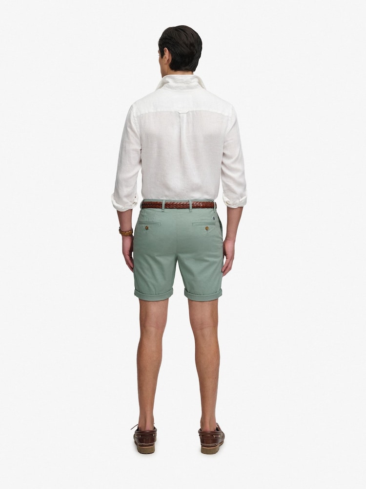 Superdry Sage Green Premium Regular Chino Shorts - Image 2 of 7