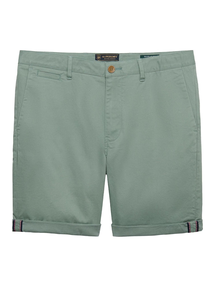 Superdry Sage Green Premium Regular Chino Shorts - Image 7 of 7
