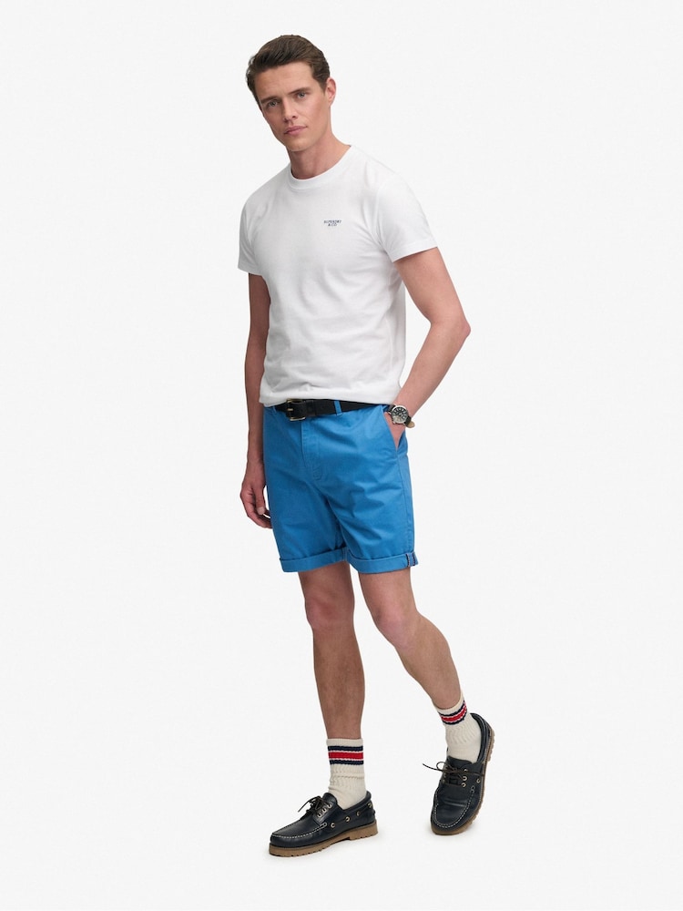 Superdry Cali Blue Premium Regular Chino Shorts - Image 2 of 7