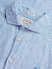 Superdry Blue Riviera Short Sleeve Shirt - Image 2 of 2