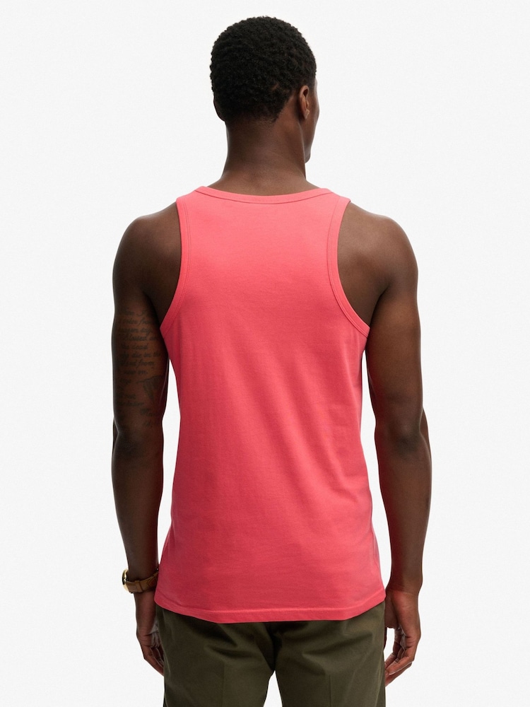 Superdry Pink Essential Logo Vest - Image 2 of 6