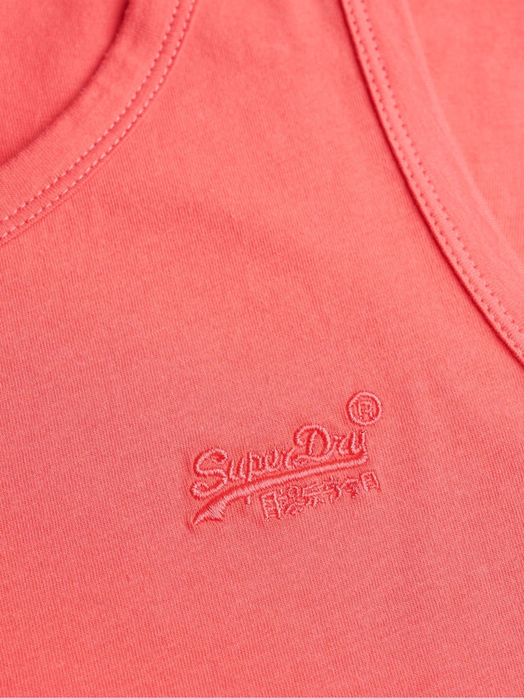 Superdry Pink Essential Logo Vest - Image 6 of 6
