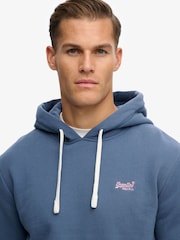Superdry Light Blue Essential Logo Classic Hoodie - Image 5 of 5