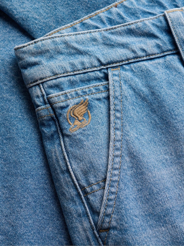 Azul claro - Superdry Oversized Rigid Washed Jeans - Imagen 2 de 2