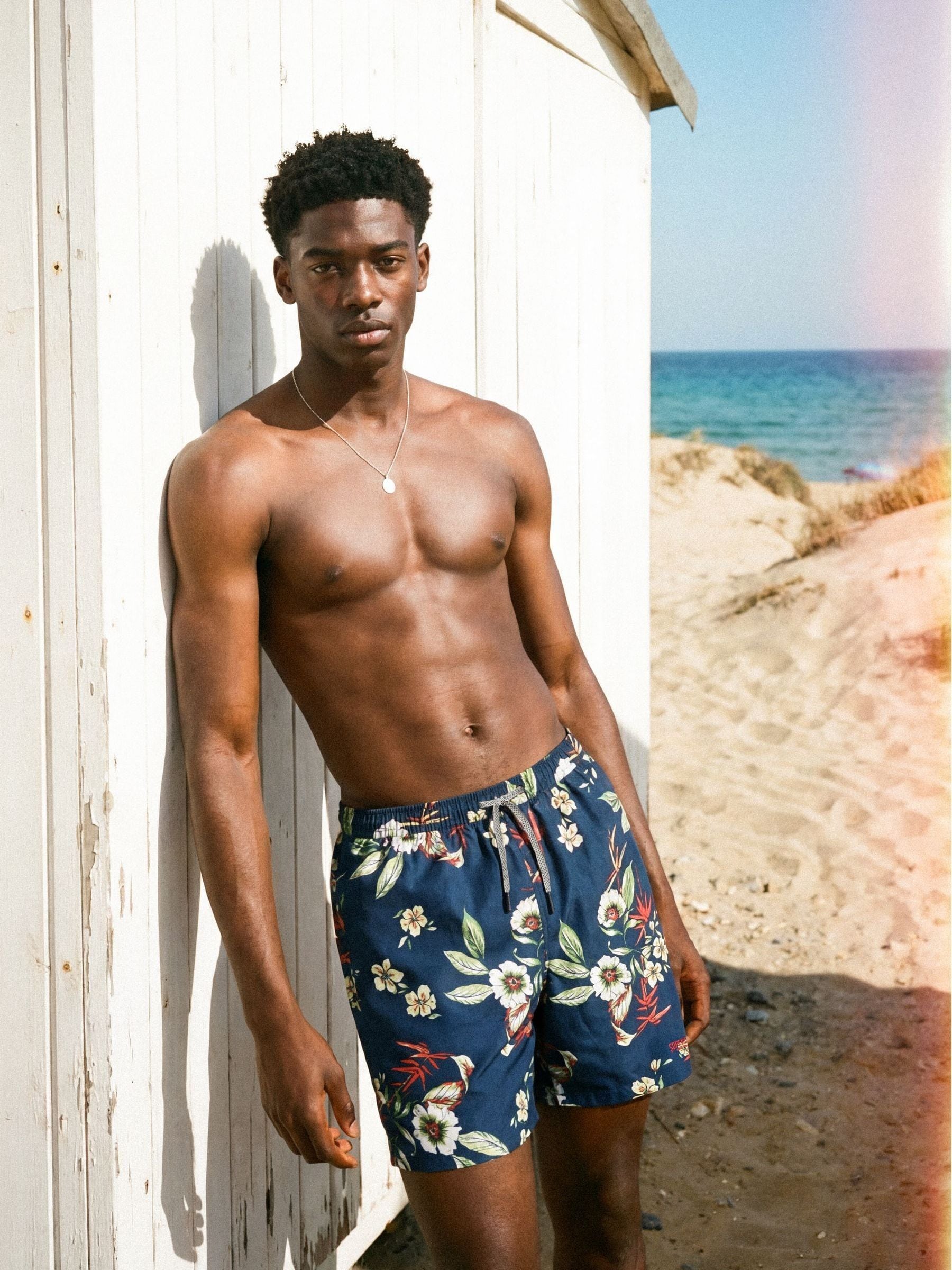 Buy Superdry Blue Hawaiian Print 16 Swim Shorts from the Next UK