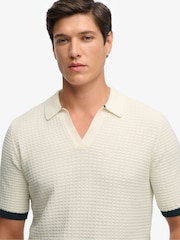 Superdry Johnny Collar Knitted Polo Shirt - Imagen 4 de 7