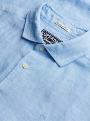 Superdry Blue Riviera Short Sleeve Shirt - Image 2 of 2