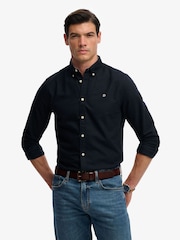 Superdry Blue Preppy Oxford Long Sleeve Shirt - Image 2 of 6