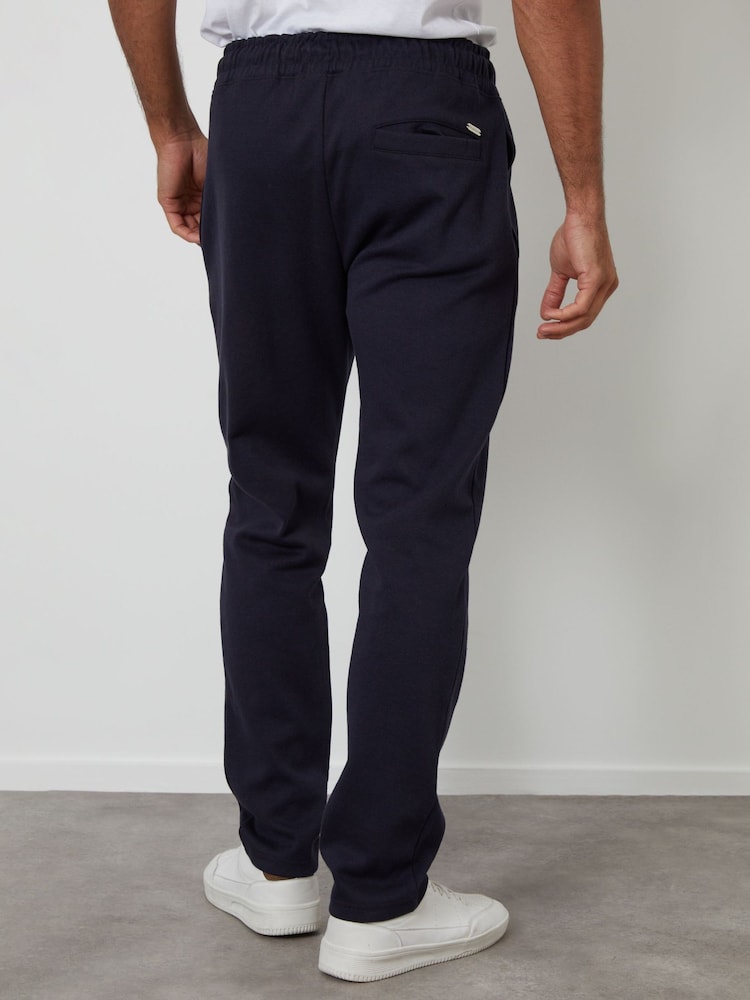 Threadbare Blue Pintuck Pique Joggers - Image 2 of 4 Threadbare Blue Pintuck Pique Joggers - Image 2 of 4