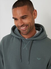 Threadbare Blue Pullover Hoodie - Image 4 of 4
