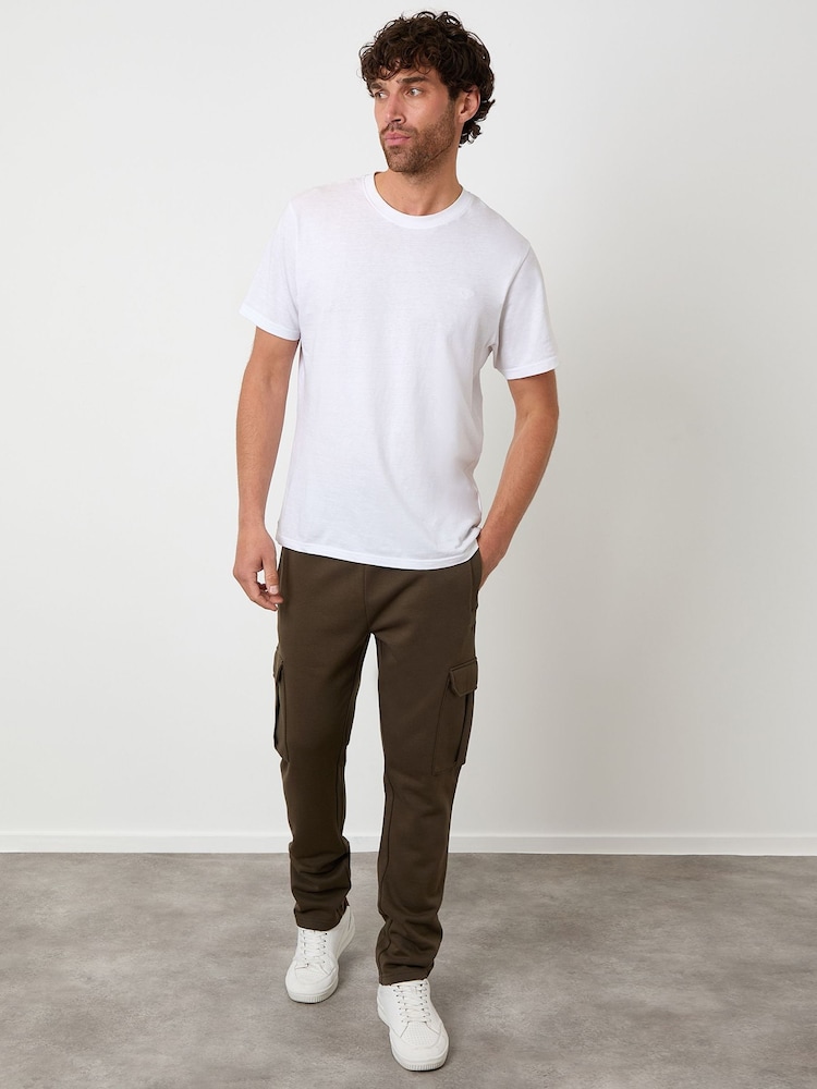 Threadbare Green Cargo Joggers - Image 2 of 4 Threadbare Green Cargo Joggers - Image 2 of 4