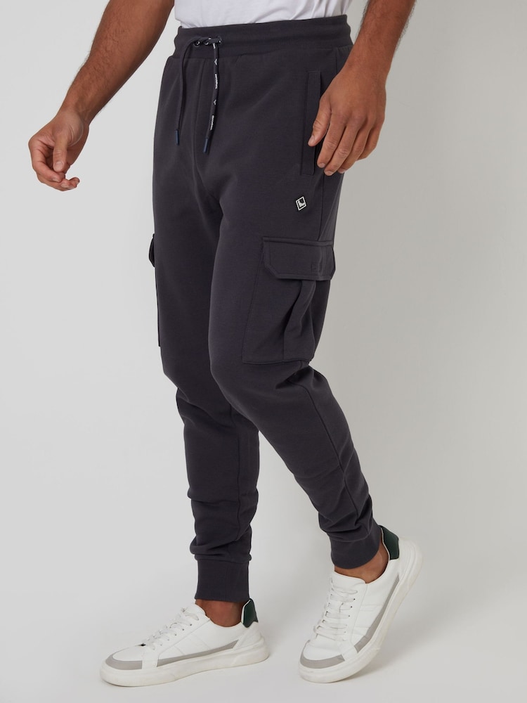 Threadbare Grey Cargo Style Joggers - Image 1 of 4 Threadbare Grey Cargo Style Joggers - Image 1 of 4