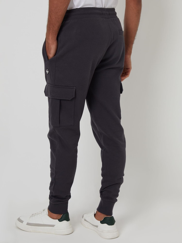 Threadbare Grey Cargo Style Joggers - Image 2 of 4 Threadbare Grey Cargo Style Joggers - Image 2 of 4