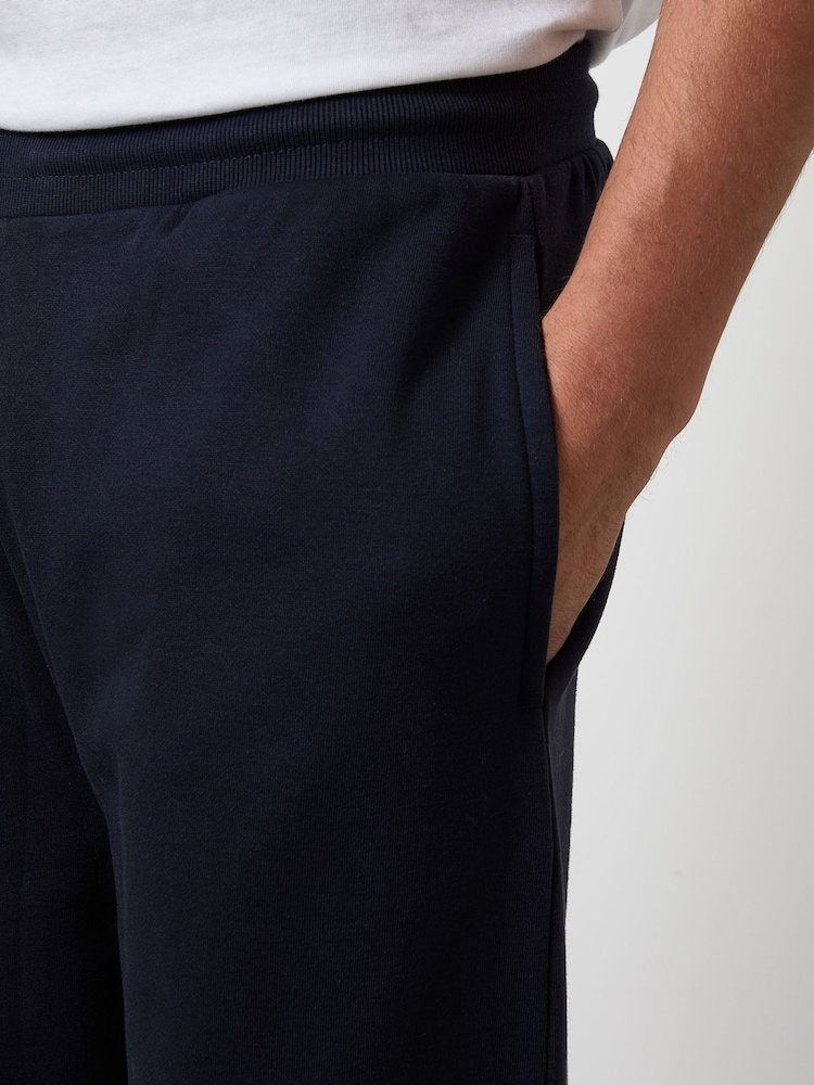 Threadbare Blue Wide Leg Pique Joggers - Image 4 of 4 Threadbare Blue Wide Leg Pique Joggers - Image 4 of 4