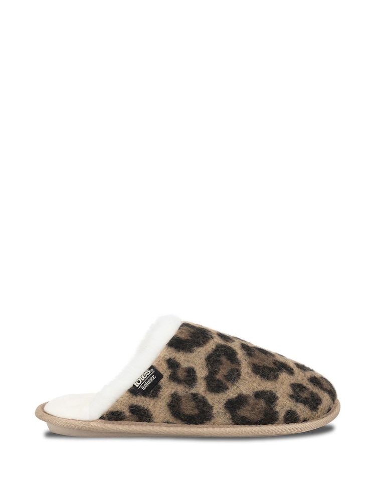 Totes Isotoner Ladies Fur Mules - صورة 2 من 5