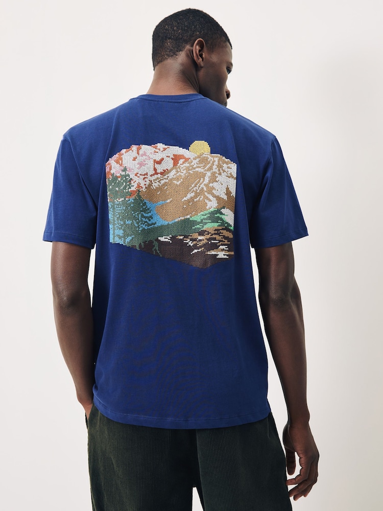 Scotch & Soda Relaxed Fit Cross Stitch Artwork T-Shirt - Bild 2 von 4