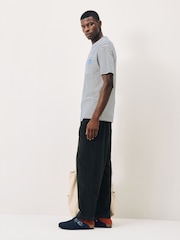 Scotch & Soda Blue Double Face Jersey Pocket T-Shirt - Image 3 of 5