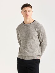Scotch & Soda Natural Regular Fit Cotton Crew Neck Knit Jumper - Image 1 of 5