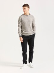 Scotch & Soda Natural Regular Fit Cotton Crew Neck Knit Jumper - Image 2 of 5