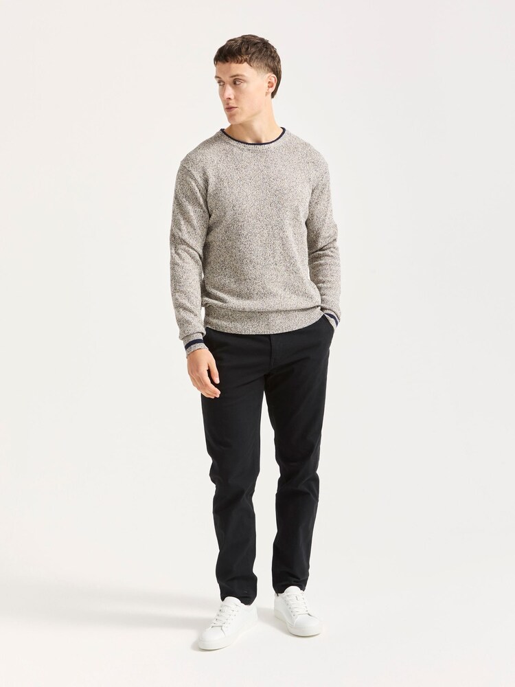 Scotch & Soda Natural Regular Fit Cotton Crew Neck Knit Jumper - Image 2 of 5